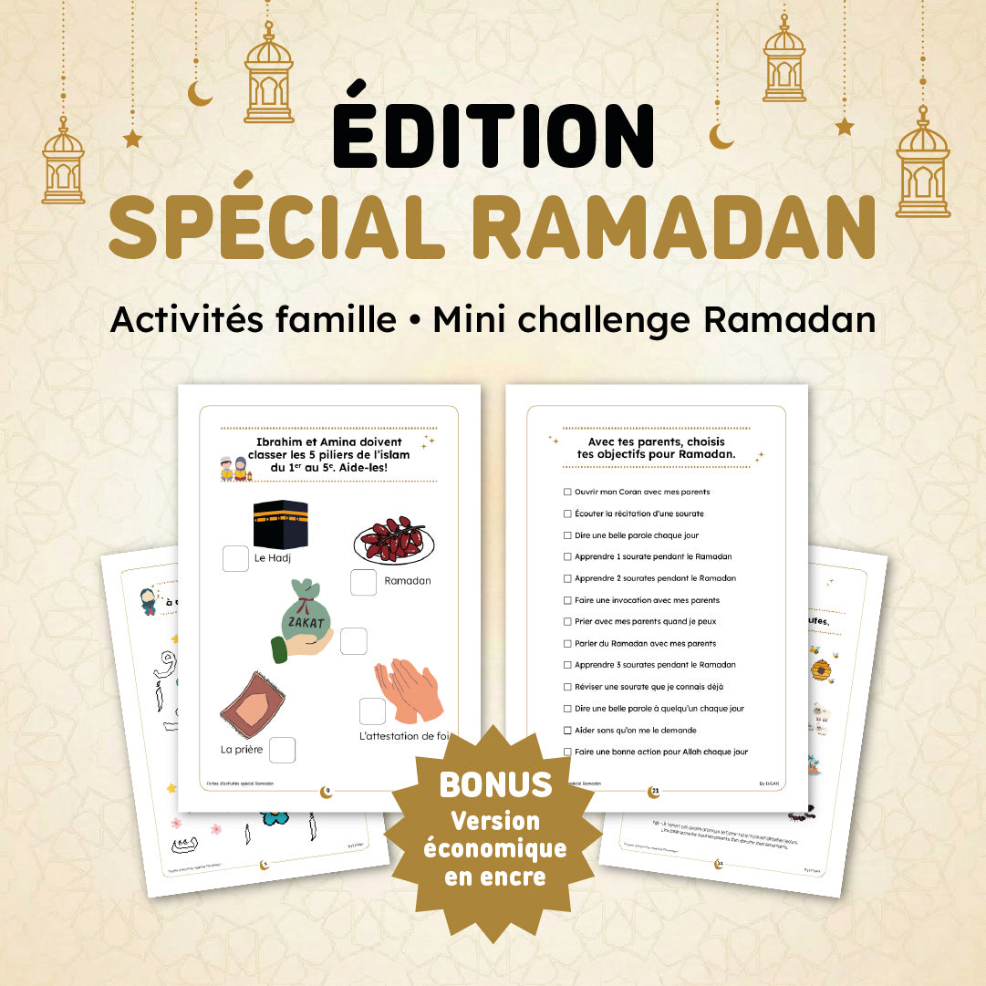 Pack 20 Fiches d’activités à Imprimer - RAMADAN